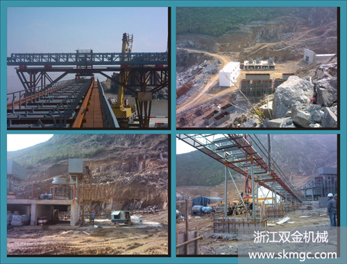 臺州某砂石有限公司時產1000噸（約660方）,日產20000噸（約13200方）生產線